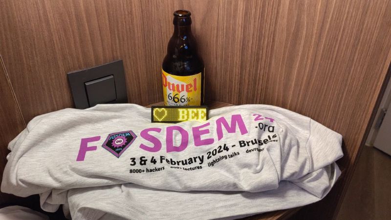 FOSDEM in one picture.
