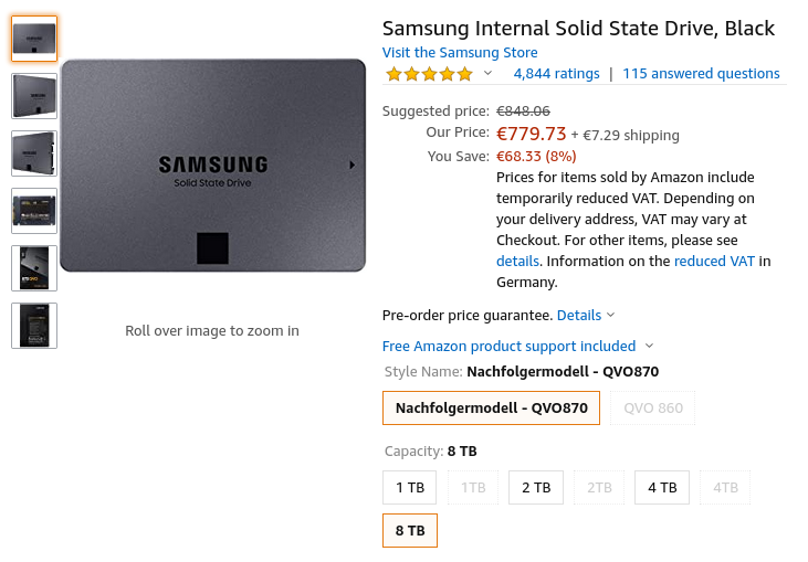 The capacity isn't the only thing that is big about this SSD.