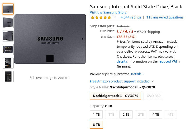 The capacity isn't the only thing that is big about this SSD.