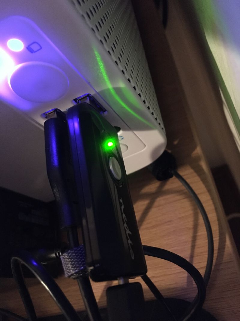 The USB capture device connected to the PC.
