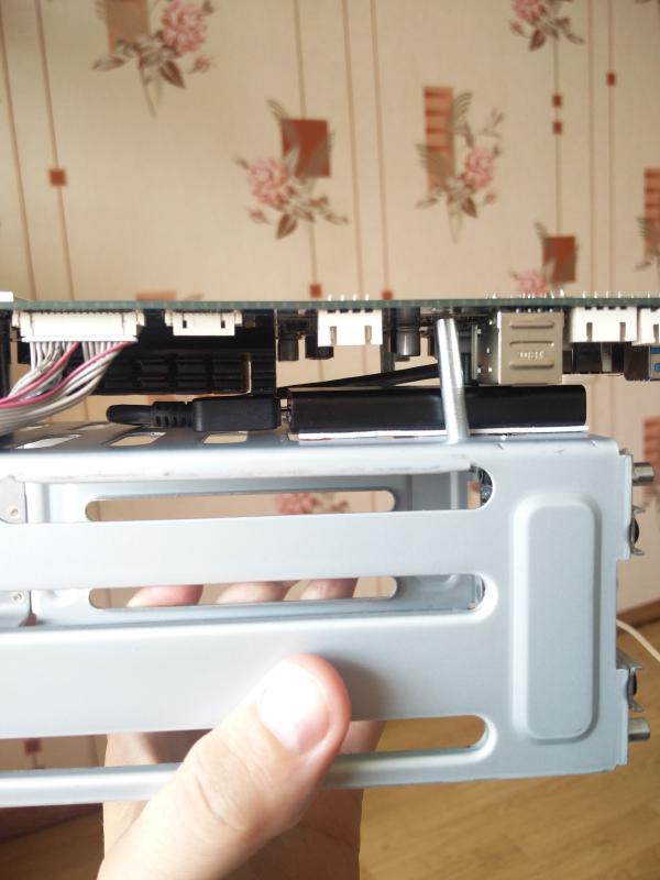 Yes, that is an mSATA drive in an USB enclosure stuck inside the TerraMaster chassis.