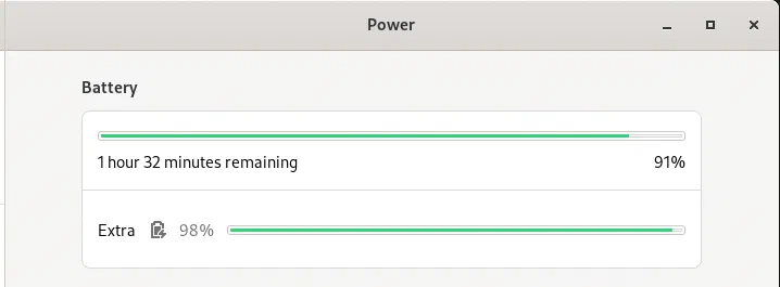 The UPS showing up as the main battery in GNOME 41.