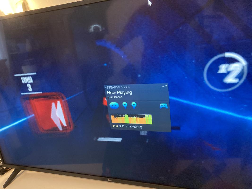 First test with Beat Saber on integrated AMD Vega 7 graphics.