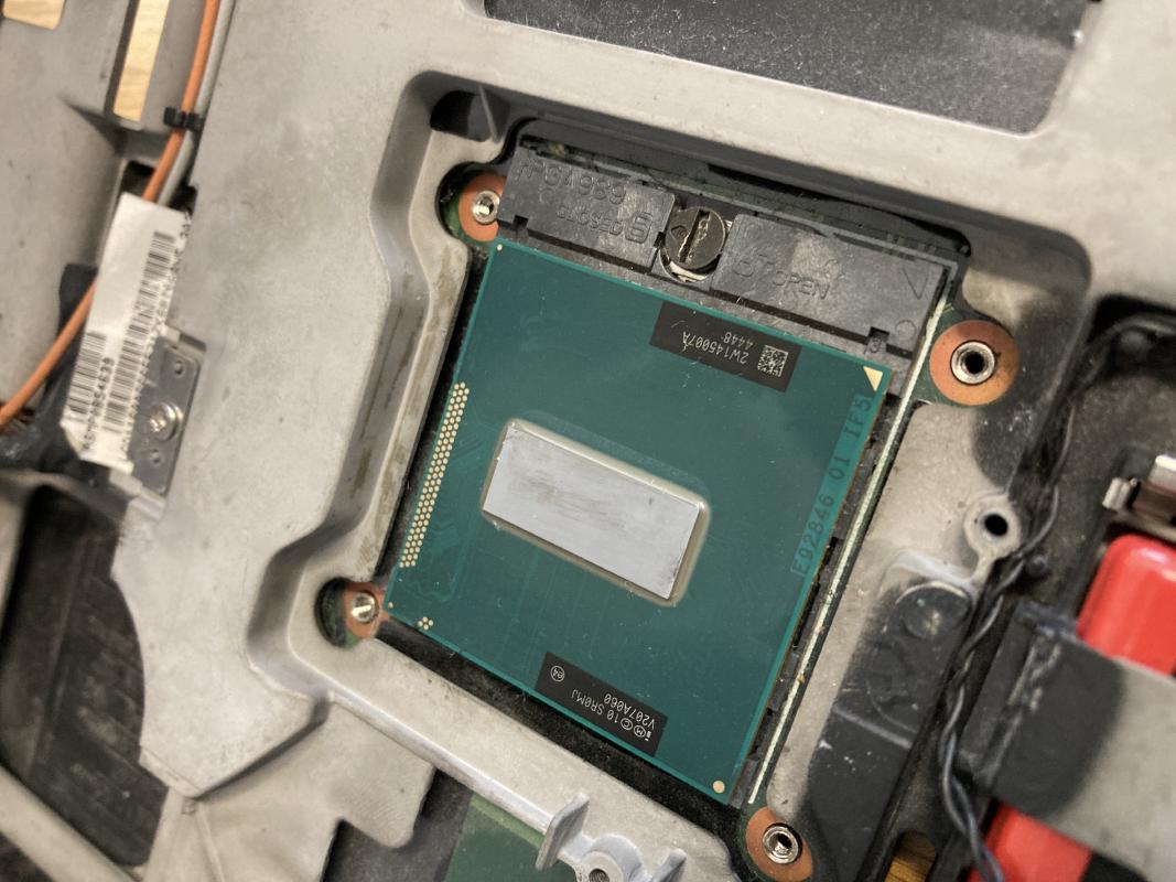 The CPU we're replacing in the T430: a 45W Intel i7-3820QM.