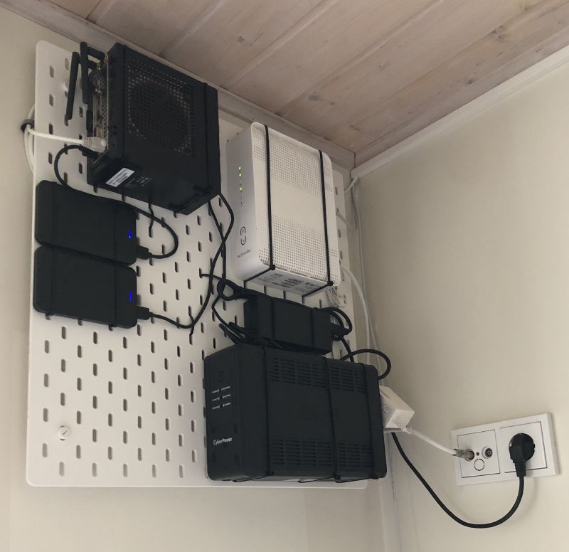 Behold: the homelab on a wall!