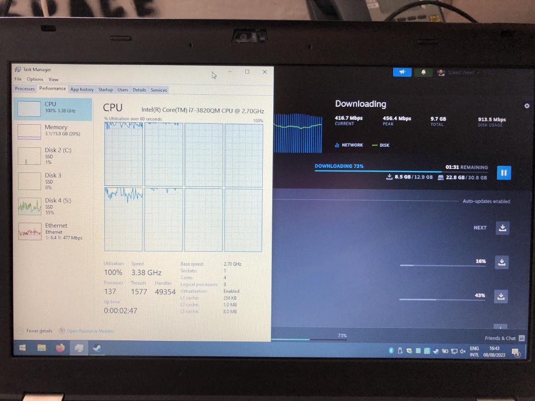 The CPU is really struggling here.