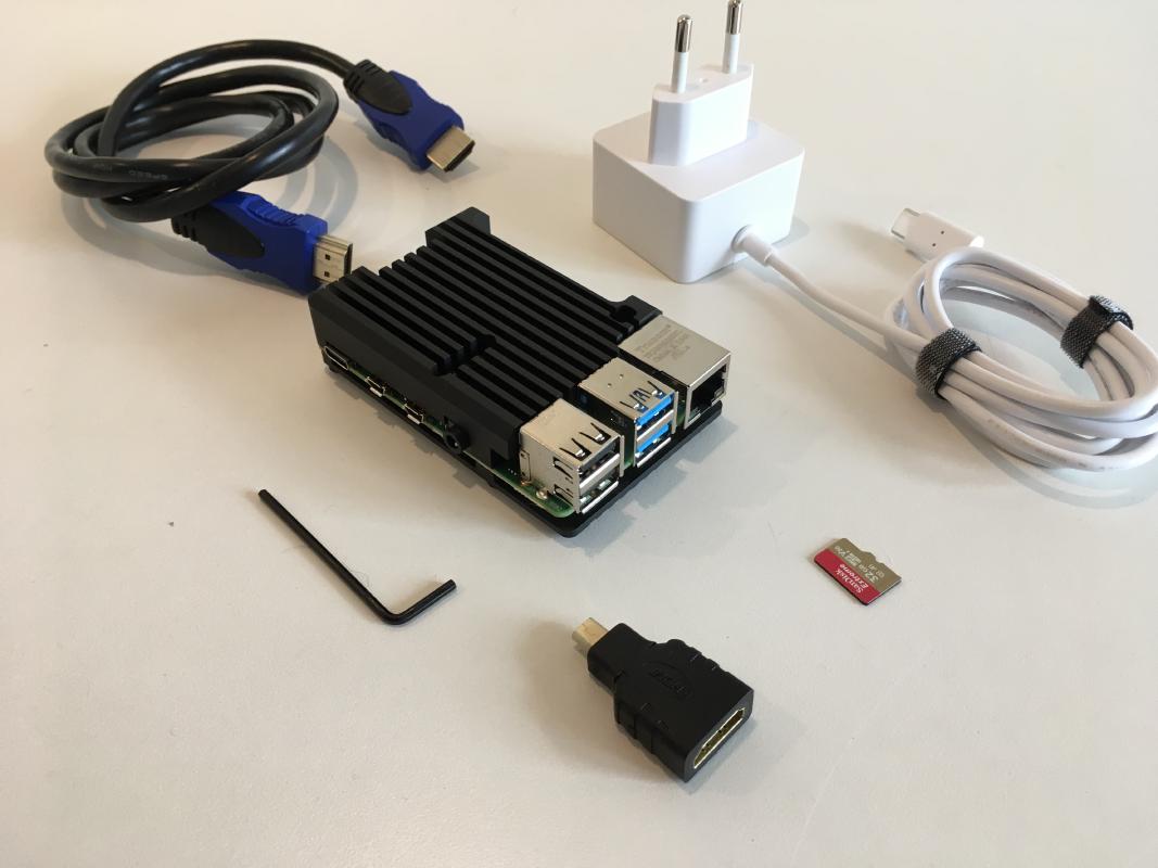 The Raspberry Pi 4 that I did testing with.