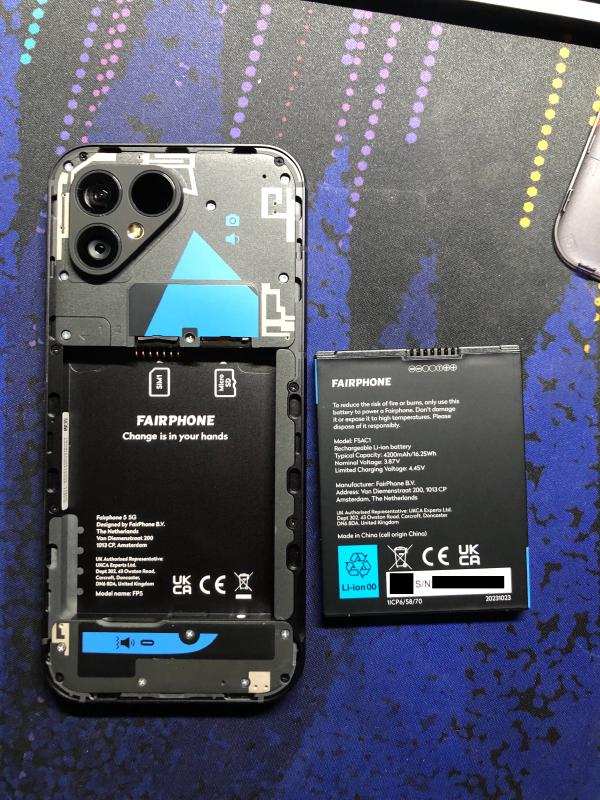 What took me almost 2 hours on an iPhone X took me about 30 seconds on a Fairphone 5.