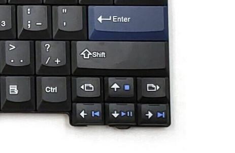 Media playback control keys on a ThinkPad T420 keyboard.