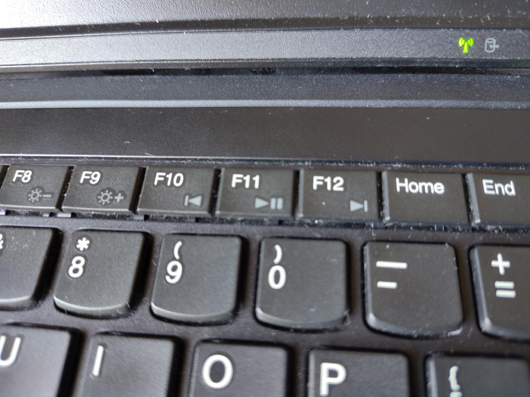 Media playback control keys on a ThinkPad T430 keyboard.