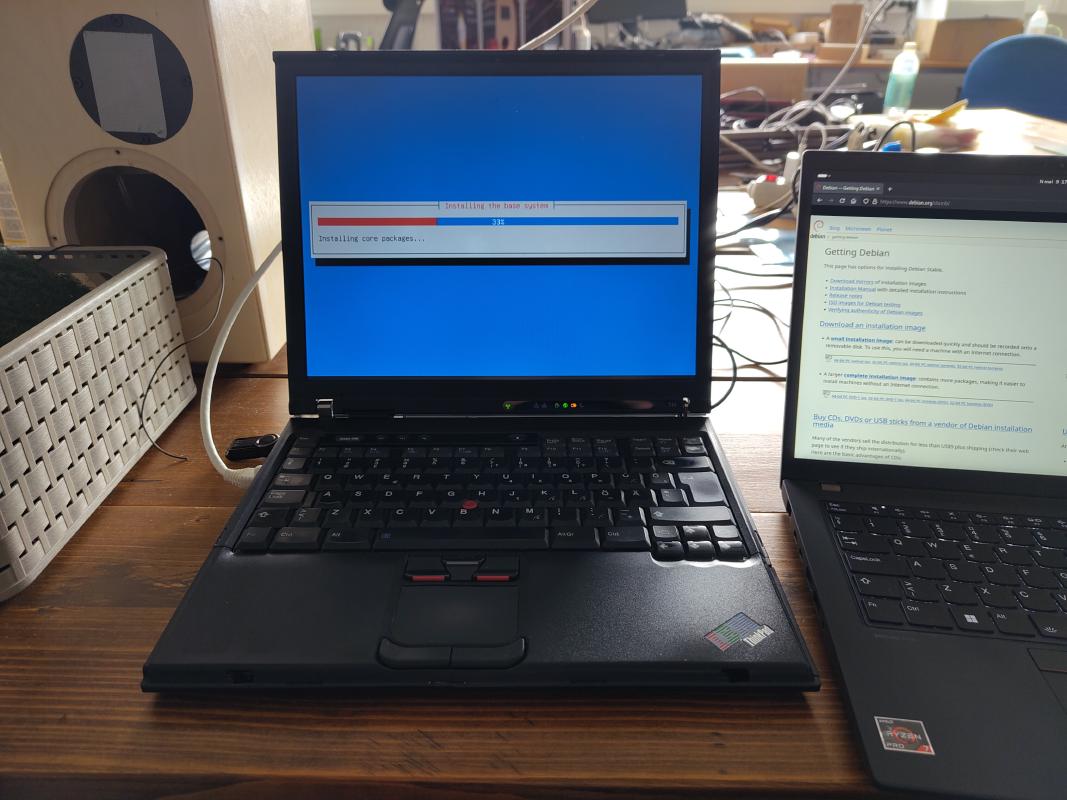 It's probably been 5+ years since I last installed Debian on a machine. What a throwback!