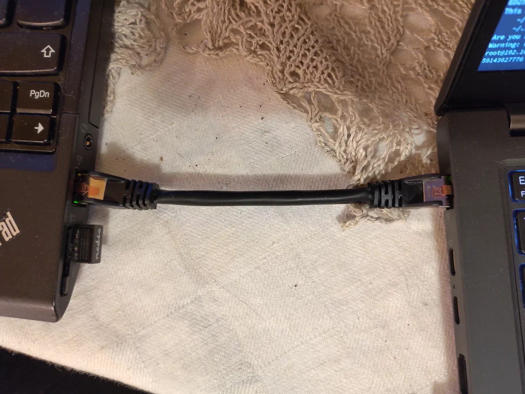 Backing up another PC with a single Ethernet cable