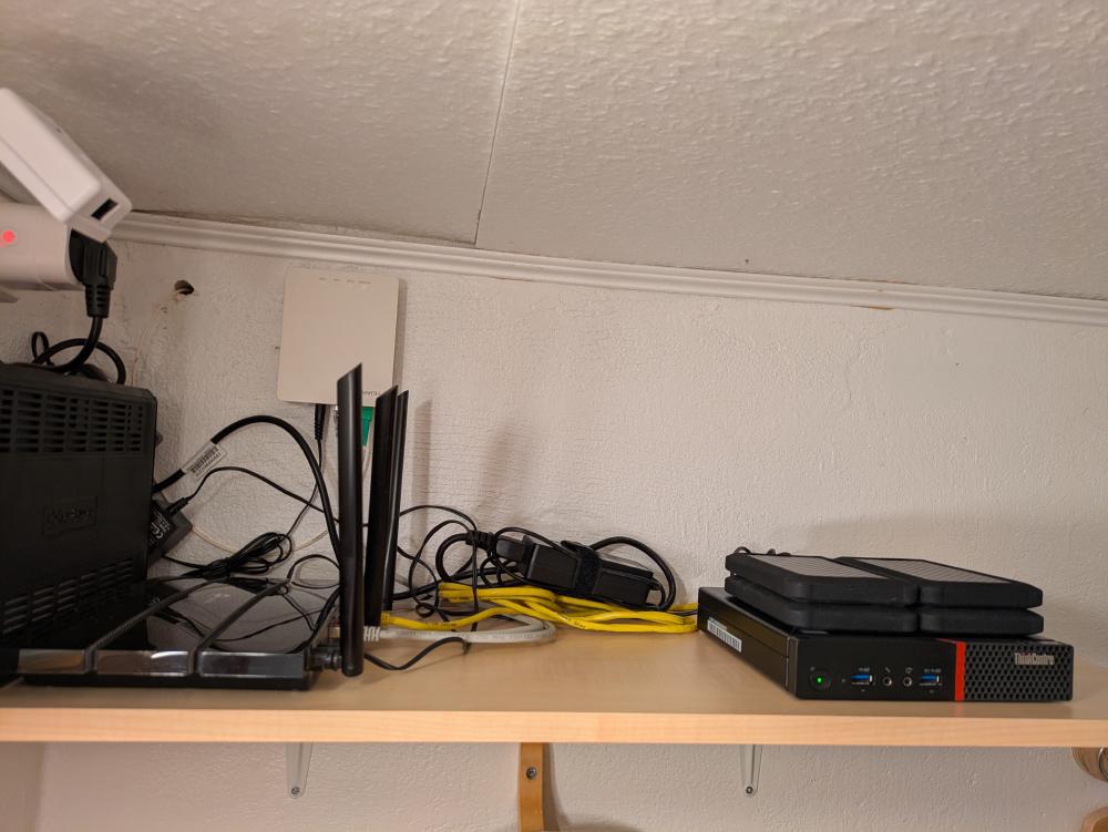 The initial version of the new setup.