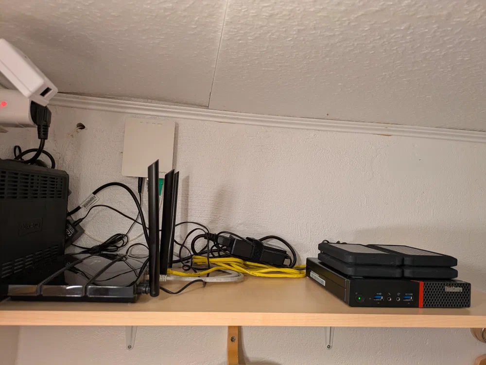 The initial version of the new setup.
