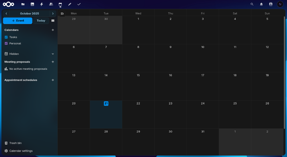 This is what 14 MB of Javascript gets you, after about 30 seconds of loading on a poor connection.
