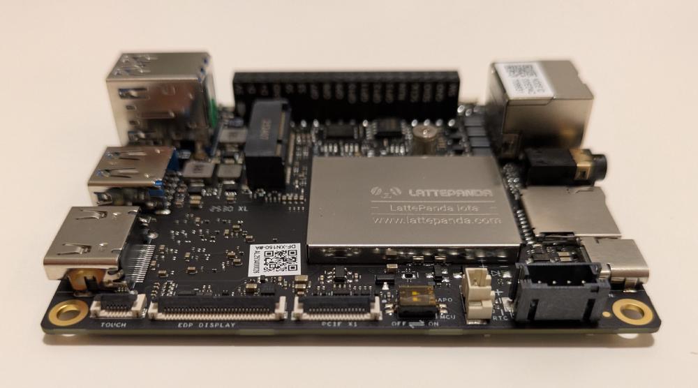 Side view, including the PCIe x1 connector.