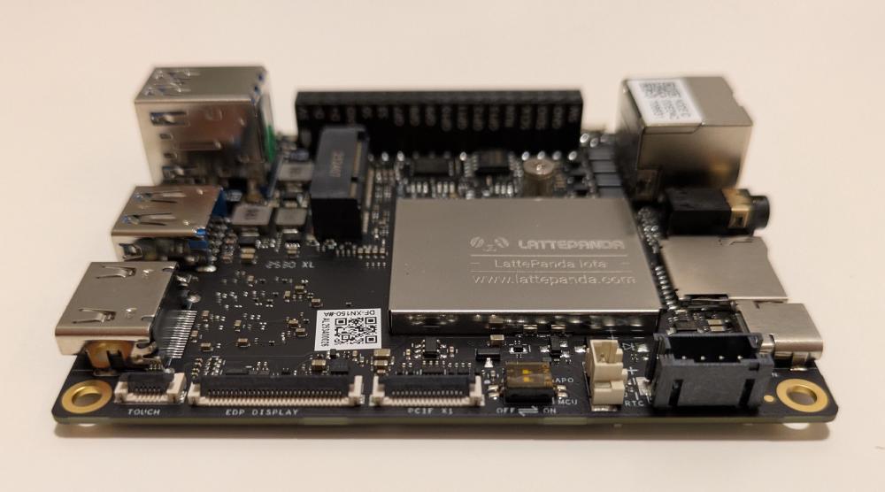 Side view, including the PCIe x1 connector.