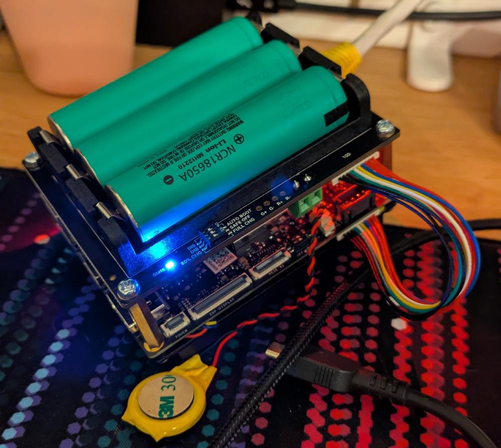 UPS adapter, running off of batteries.