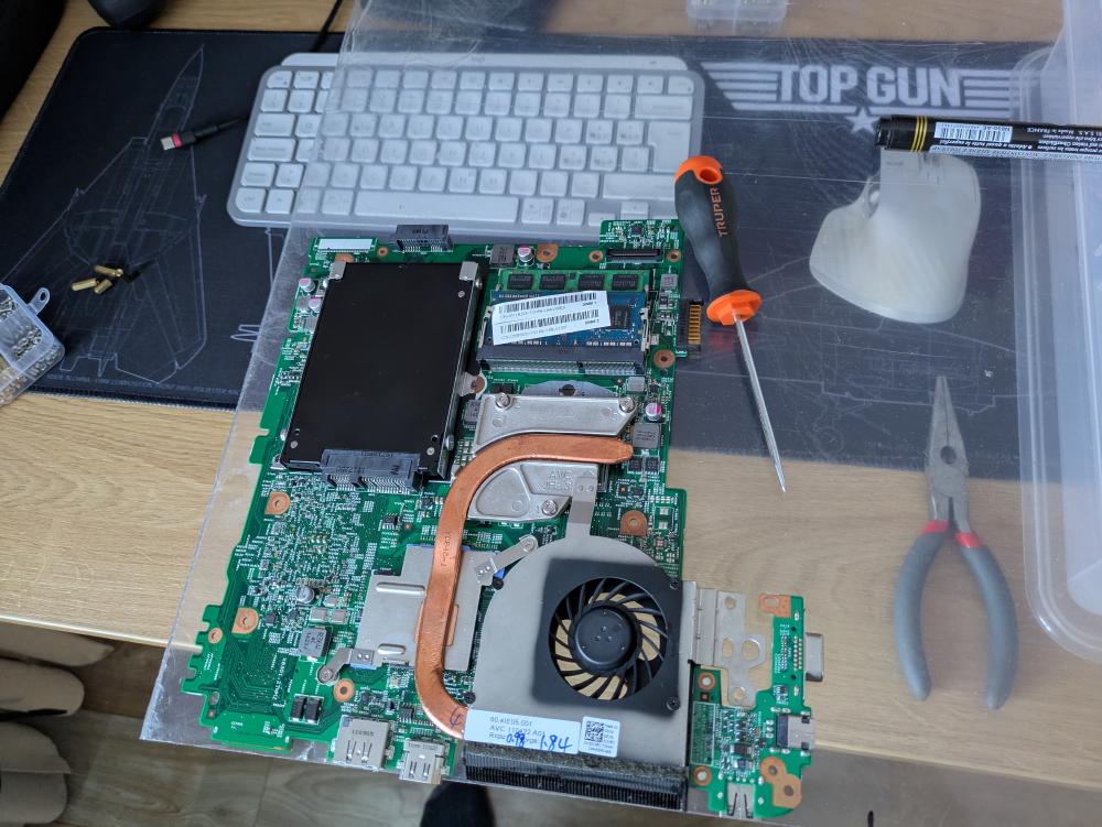 Marking the spots for the standoffs.