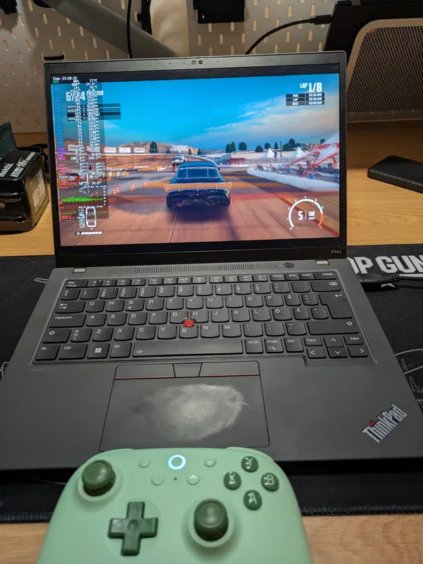 SteamOS on a ThinkPad P14s gen 4 (AMD) is quite nice