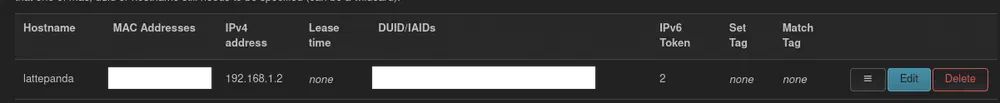 Set an IPv6 token for a predictable IPv6 suffix.