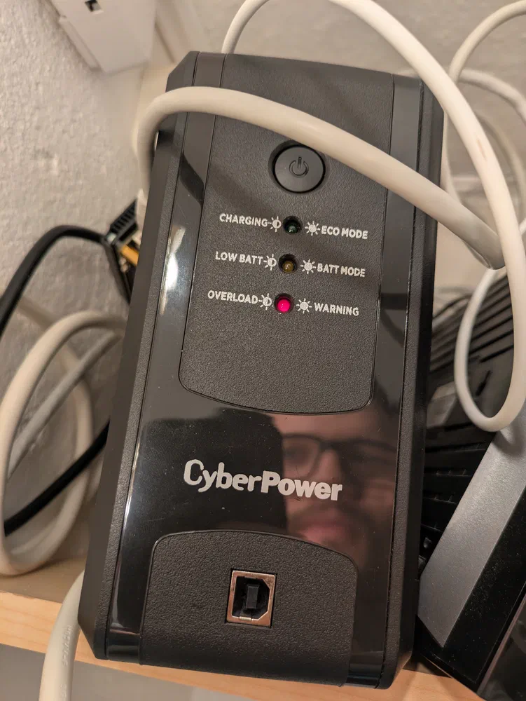 The face of a man who just realized that he needs a bigger UPS.