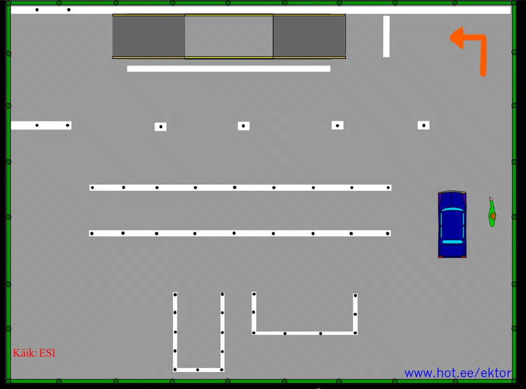 Faithfully reimplementing an obscure Estonian Flash game for modern browsers: GTA õppesõit