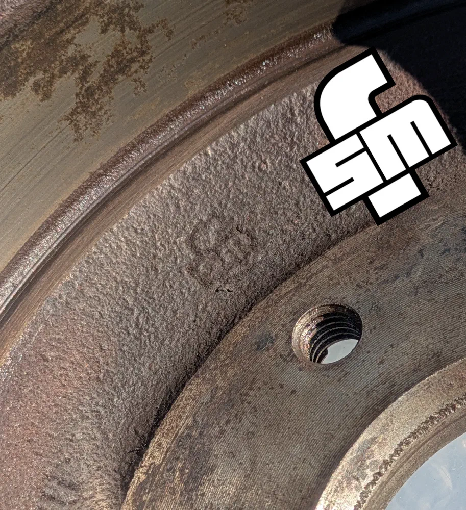 You can see the FSM logo in the rust.